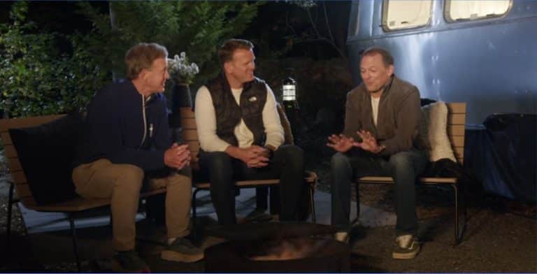 Bob and Wes Wittman talking outside